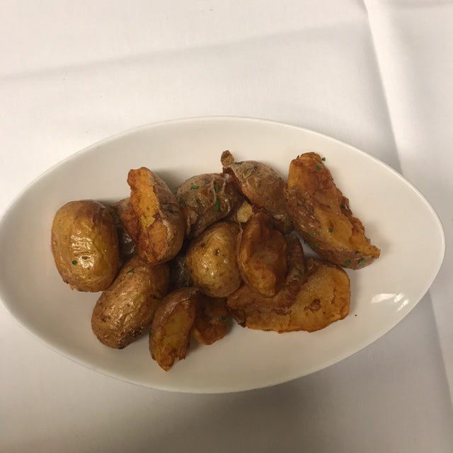 Crispy Salty Baked Baby Yukon Potatoes